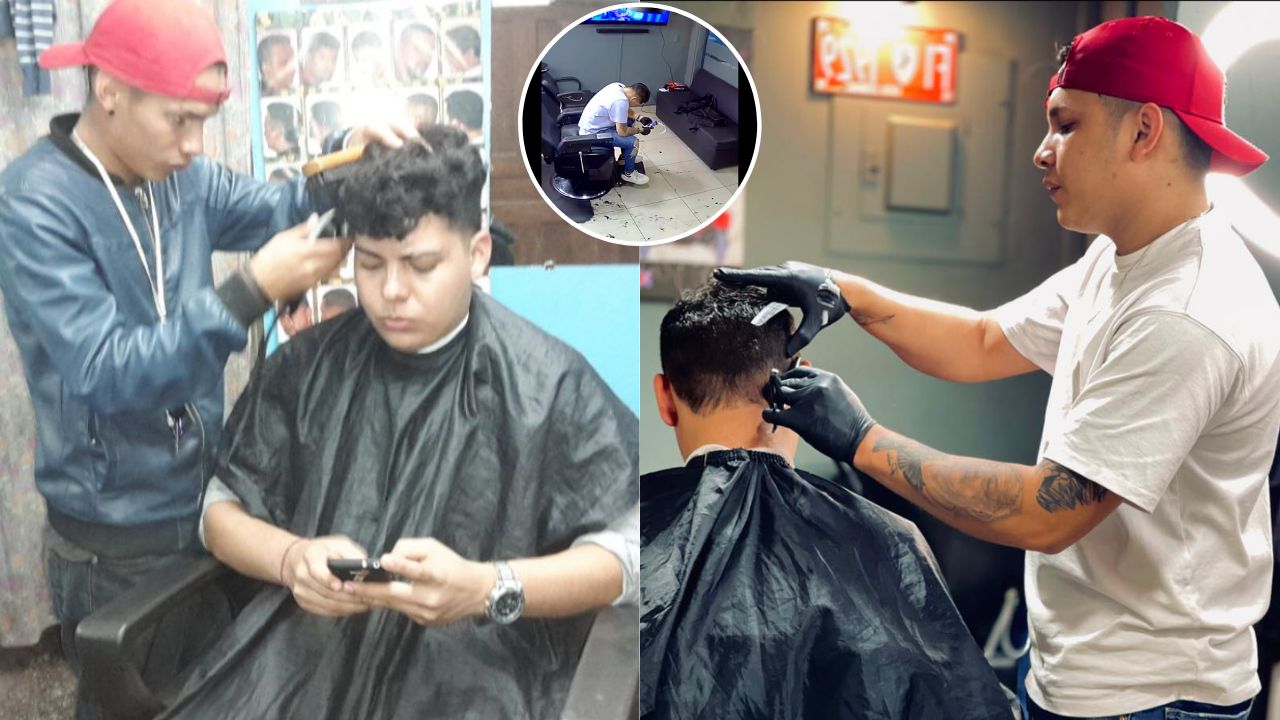 'Cuando comencé, no tenía ni un lempira', barbero hondureño relata cómo logró tener su propio negocio