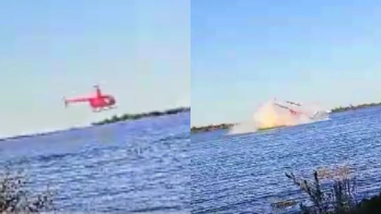 VÍDEO: Un empresario fallecido deja accidente de helicóptero sobre río en Argentina