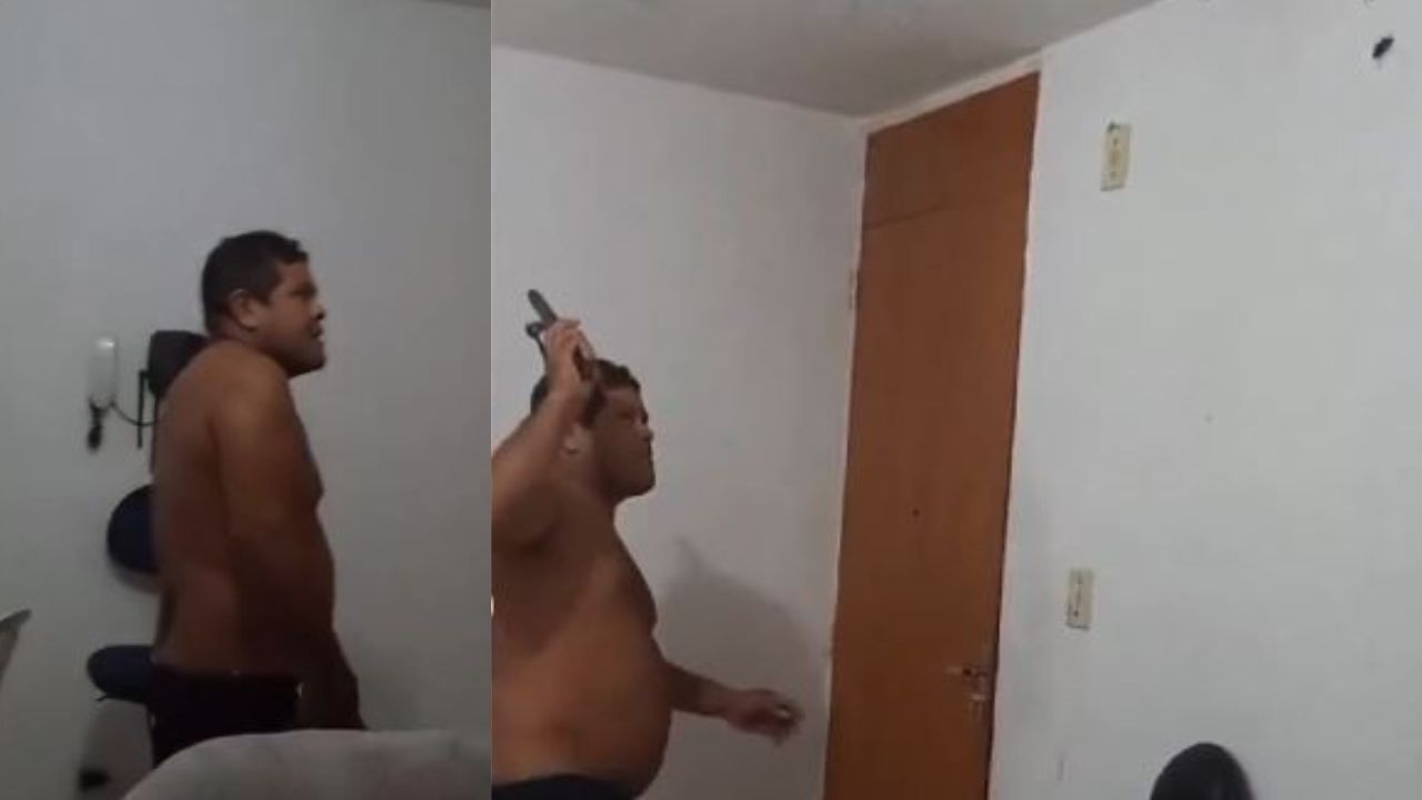 Hombre protagoniza cómico incidente al intentar matar a una cucaracha voladora