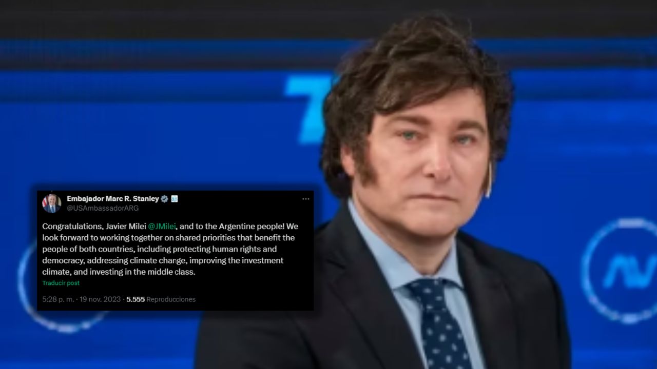 EE. UU. felicita a Javier Milei y le invita a trabajar juntos en economía y medioambiente