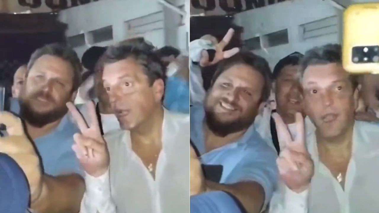 Massa video 'drogado': difunden otra grabación señalando que Sergio, el candidato presidencial, está 'duro'