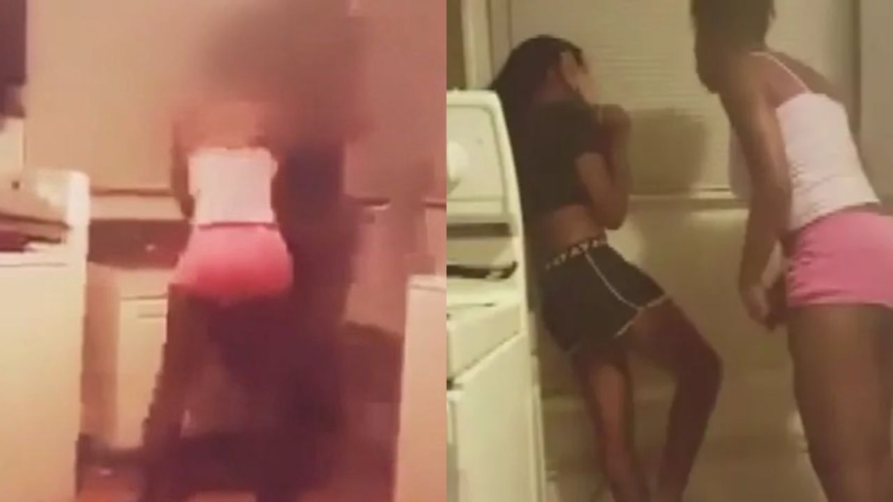 Imagen de 'Mother hits her daughter asue live' en Twitter video: una madre castiga públicamente a su hija