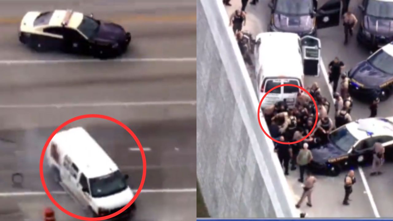 VÍDEO: ¡Como de película! Tres sujetos son detenidos tras fuerte persecución policial en EE. UU.