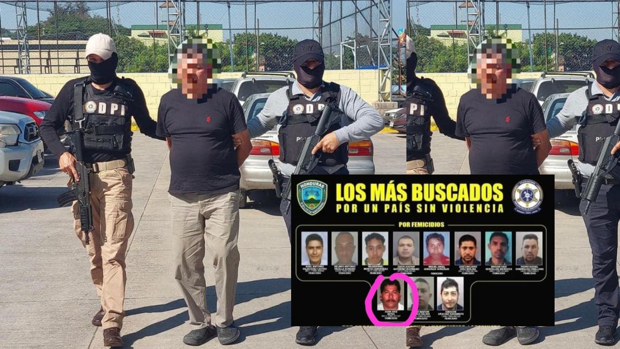 Capturan a hondureño 'de los más buscados' por la muerte de su pareja