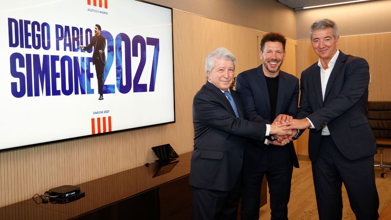 'El Cholo' Simeone renueva su contrato con el Atlético de Madrid hasta 2027