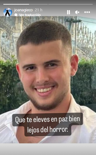 Joana Gieco sobre el fallecimiento de Ron Shermann. Foto: Redes sociales