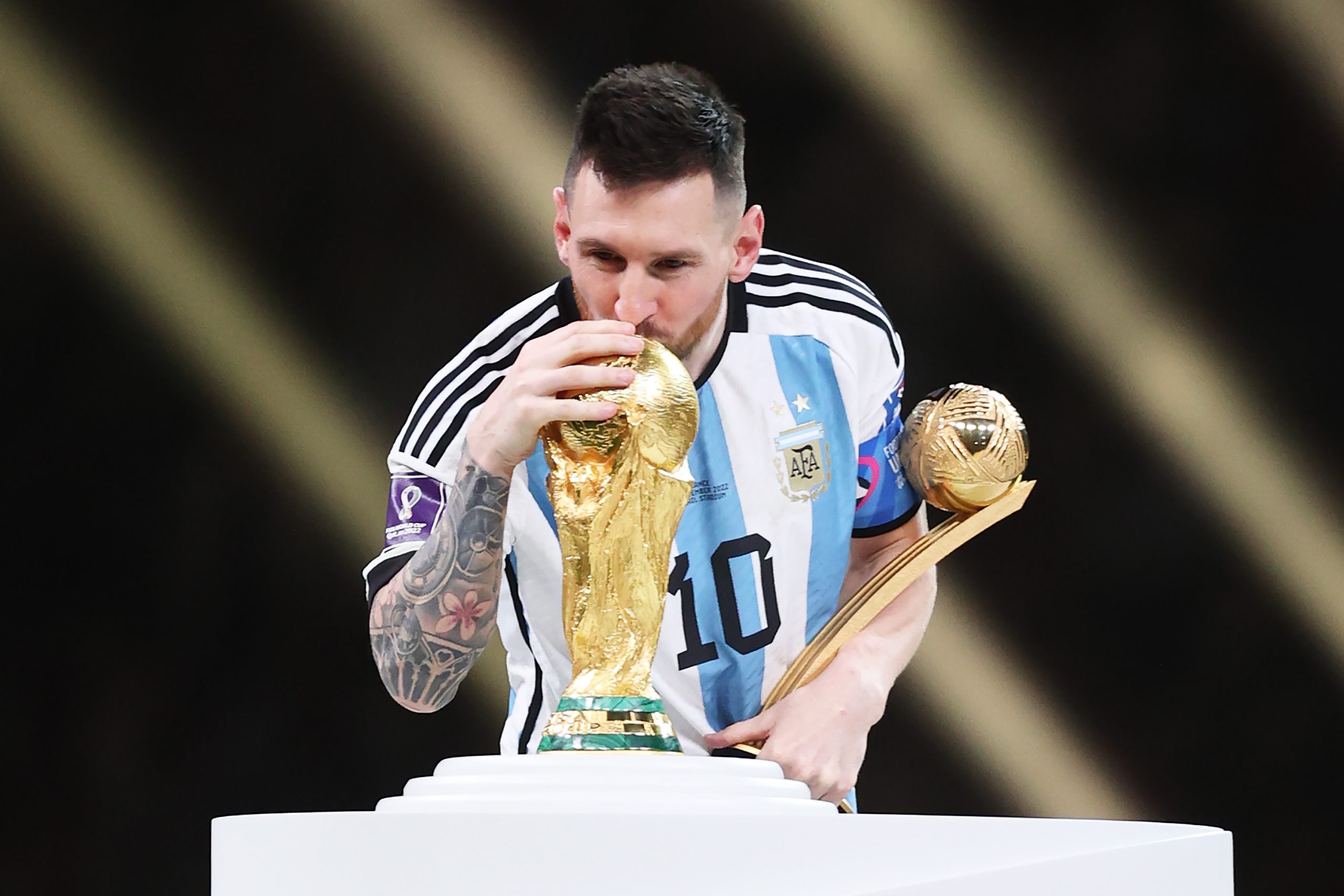 Lionel Messi anotó siete goles y repartió tres asistencias en la Copa del Mundo 2022 celebrada en Qatar. Foto: Julian Finney/Getty Images