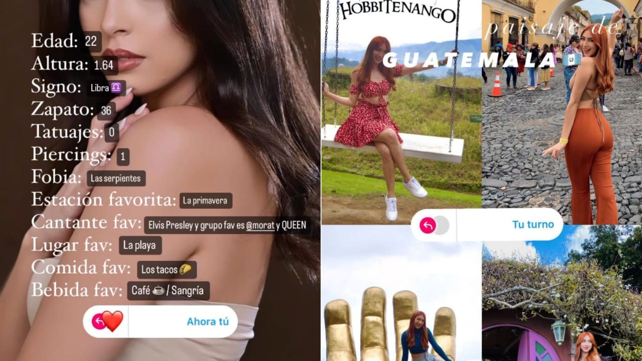 Dinámica en la que se comparten datos personales (izquierda) y la tendencia sobre publicar fotos de paisajes (derecha), ambas en Instagram. Foto: Redes sociales