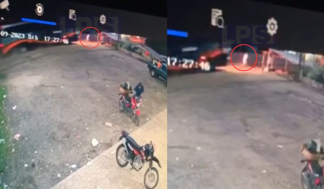 Vídeo capta momento en que autobús atropelló a una mujer en Santa Cruz de Yojoa
