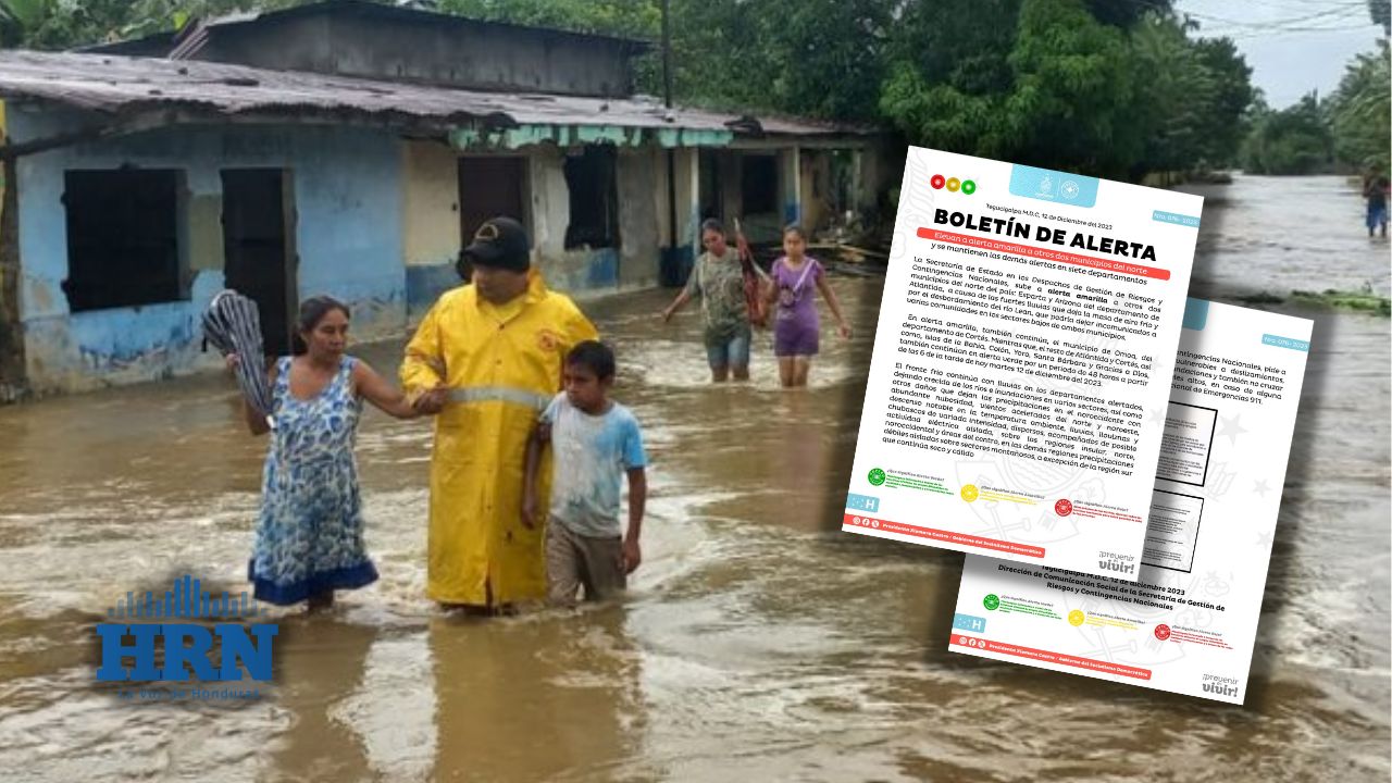 Imagen de Copeco eleva a amarilla alerta en dos municipios del norte de Honduras