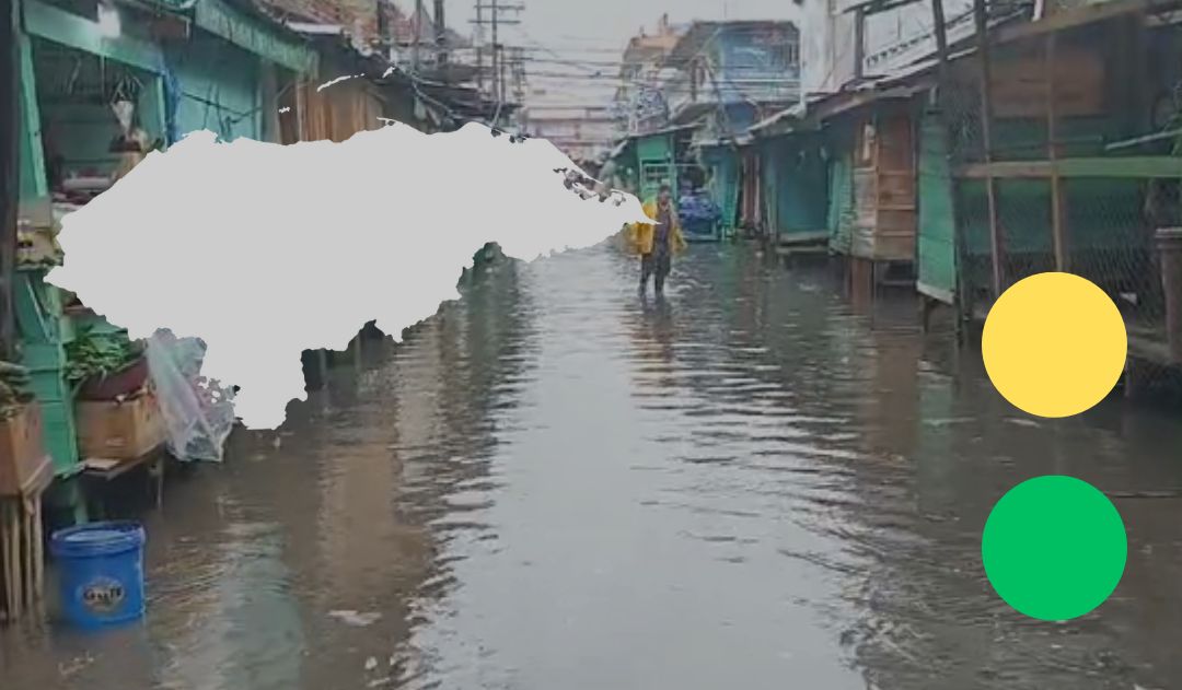 Imagen de Elevan a alerta roja todo el departamento de Atlántida por fuertes lluvias e inundaciones