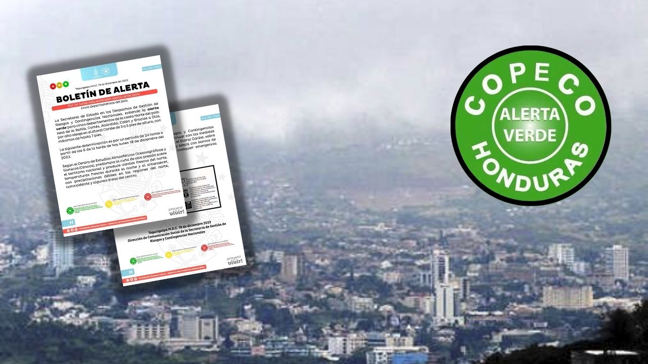 Imagen de Copeco extiende alerta verde en cinco departamentos de Honduras; se pronostican lluvias