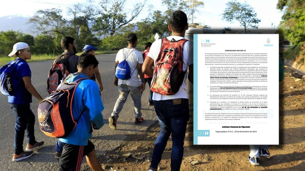 Imagen de Migrantes no pagarán multa por ingresar a Honduras en enero de 2014, acuerda el INM