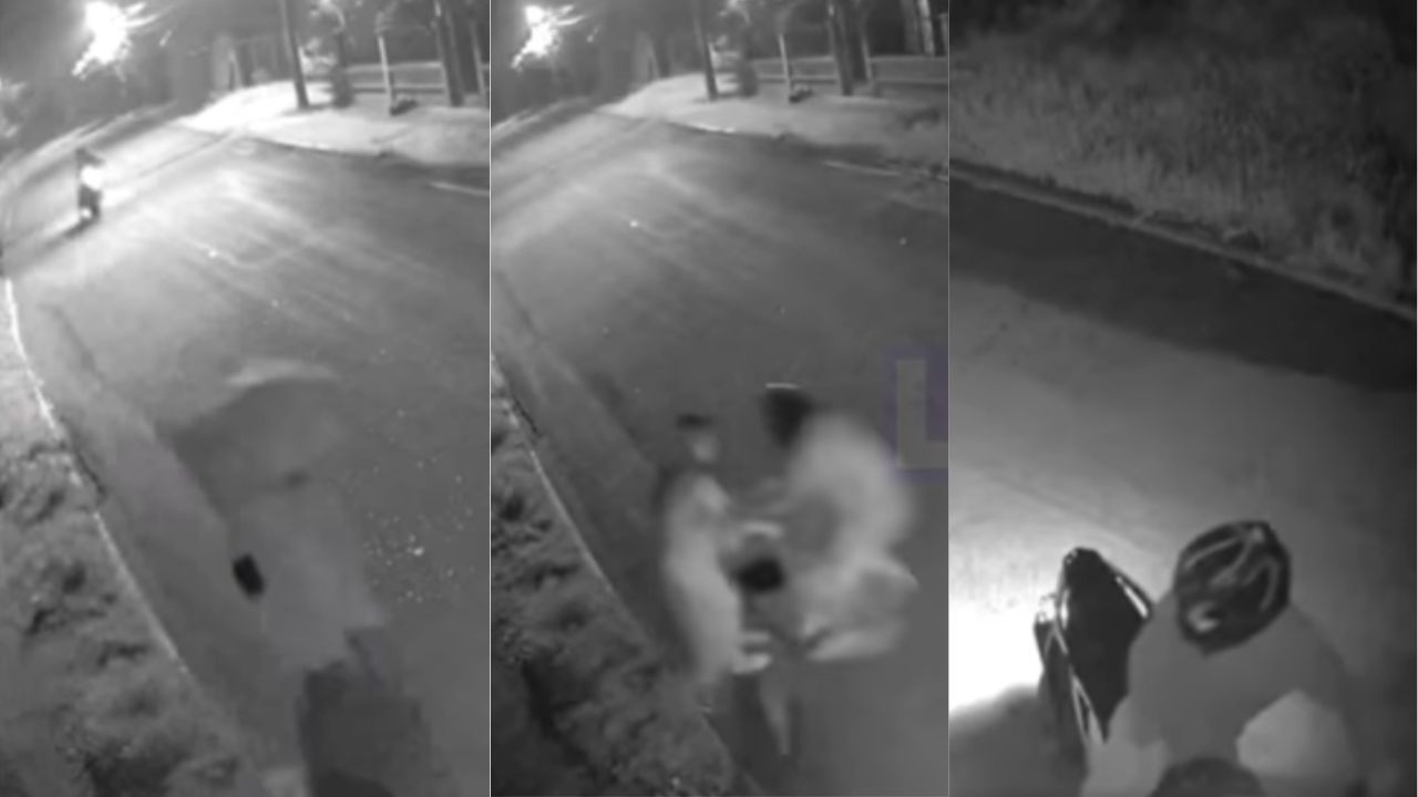 Imagen de Vídeo capta asalto a madre e hijo en solitaria calle de Santa Cruz de Yojoa