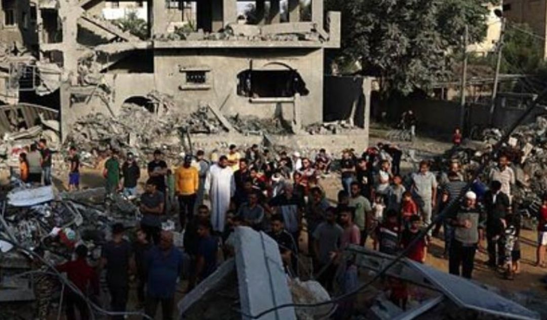 Imagen de 27,000 personas se manifiestan en Bruselas para pedir un alto al fuego en Gaza