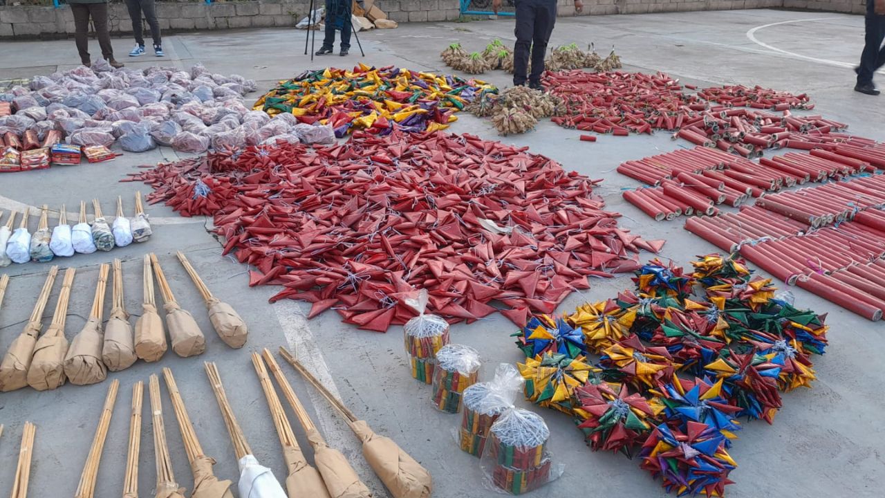 Imagen de Decomisan L1,5 millones en pólvora en la capital hondureña