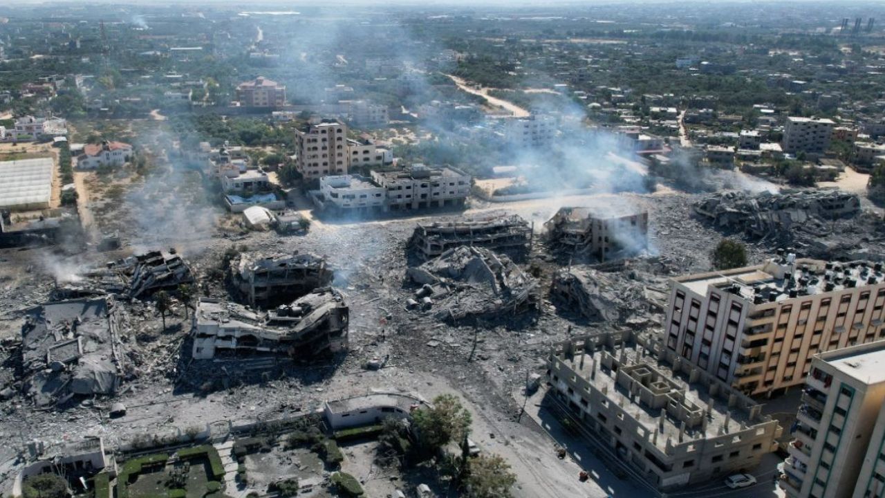 Imagen de Israel intercepta un artefacto aéreo en una serie de ataques desde el Líbano