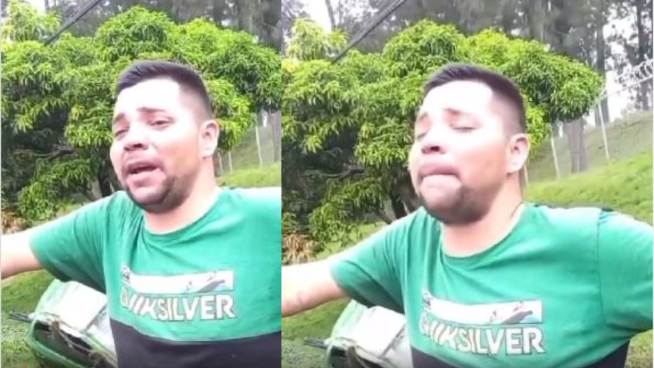 'Ella me ha dicho que no maneje así', hombre ebrio llora al recordar consejo de su madre