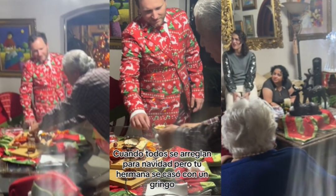 Imagen de Hondureña expone a su cuñado gringo y su forma de vestirse en Navidad