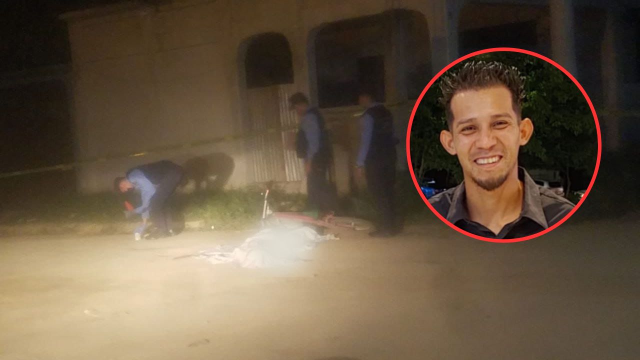 Imagen de Matan a mecánico en SPS, su cuerpo quedó sobre la bicicleta que conducía