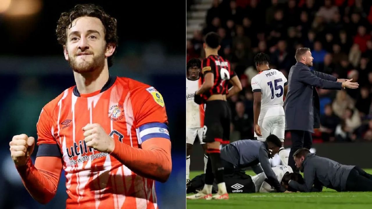 Imagen de Lockyer, capitán del Luton, está 'estable' tras sufrir 'un paro cardíaco en el campo'