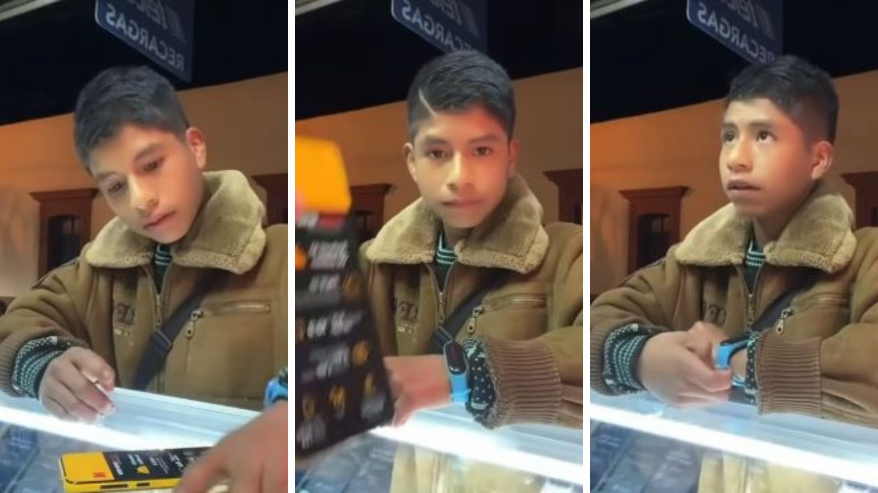 Imagen de Niño trabajó duro para comprar  un celular, pero le faltaba dinero; recibió una sorpresa