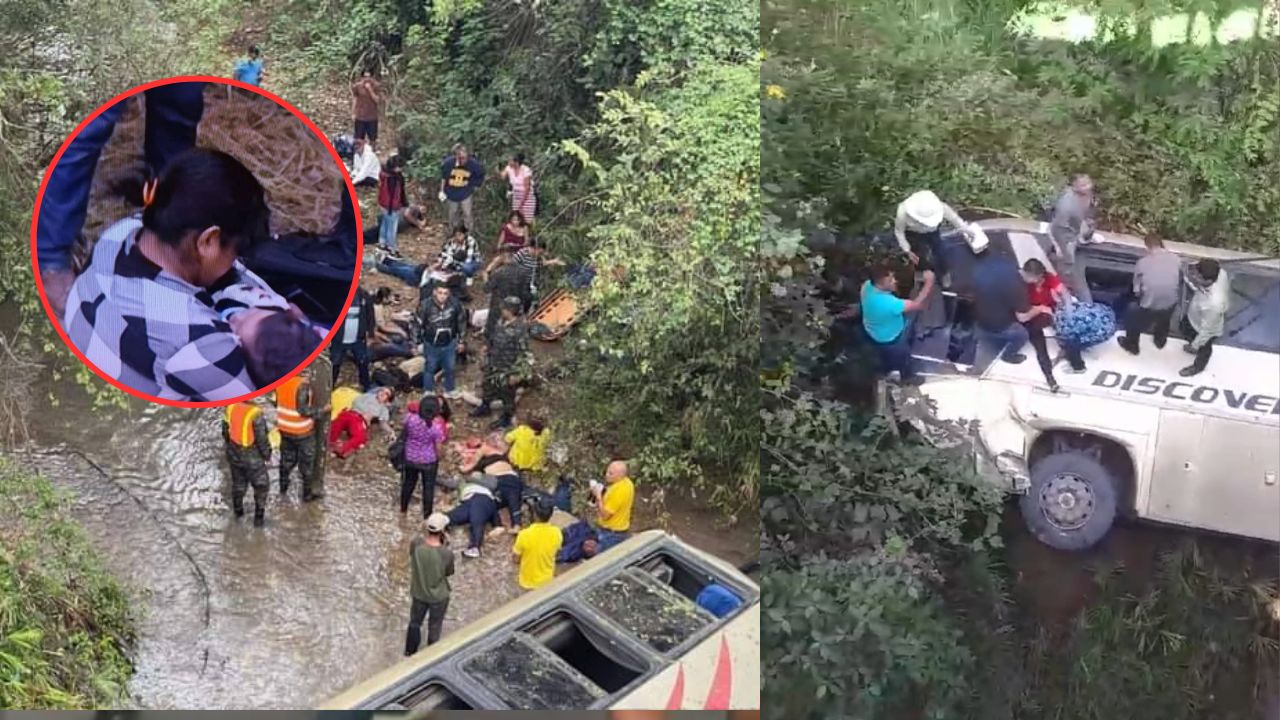 Niño 3 años muere en los brazos de cuidadora en tragedia vial que deja más de 10 muertos
