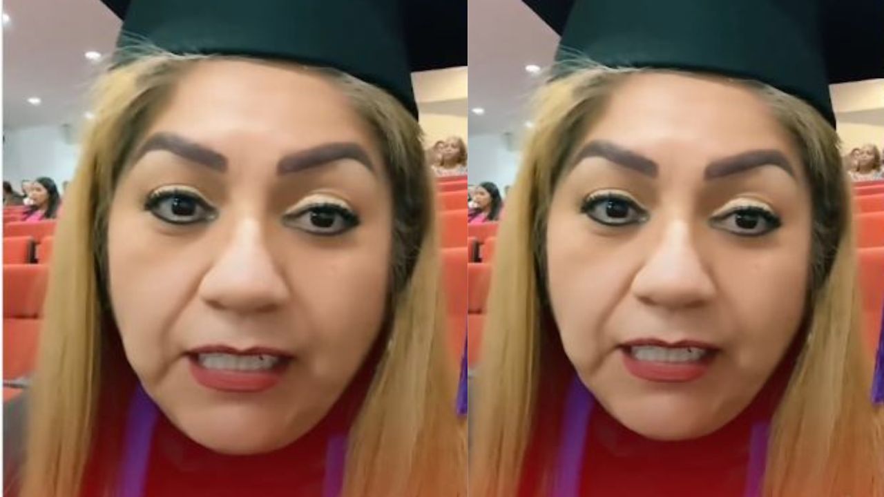 Imagen de 'Ninguno vino', madre se conmueve al no ver a sus hijos en su ceremonia de graduación
