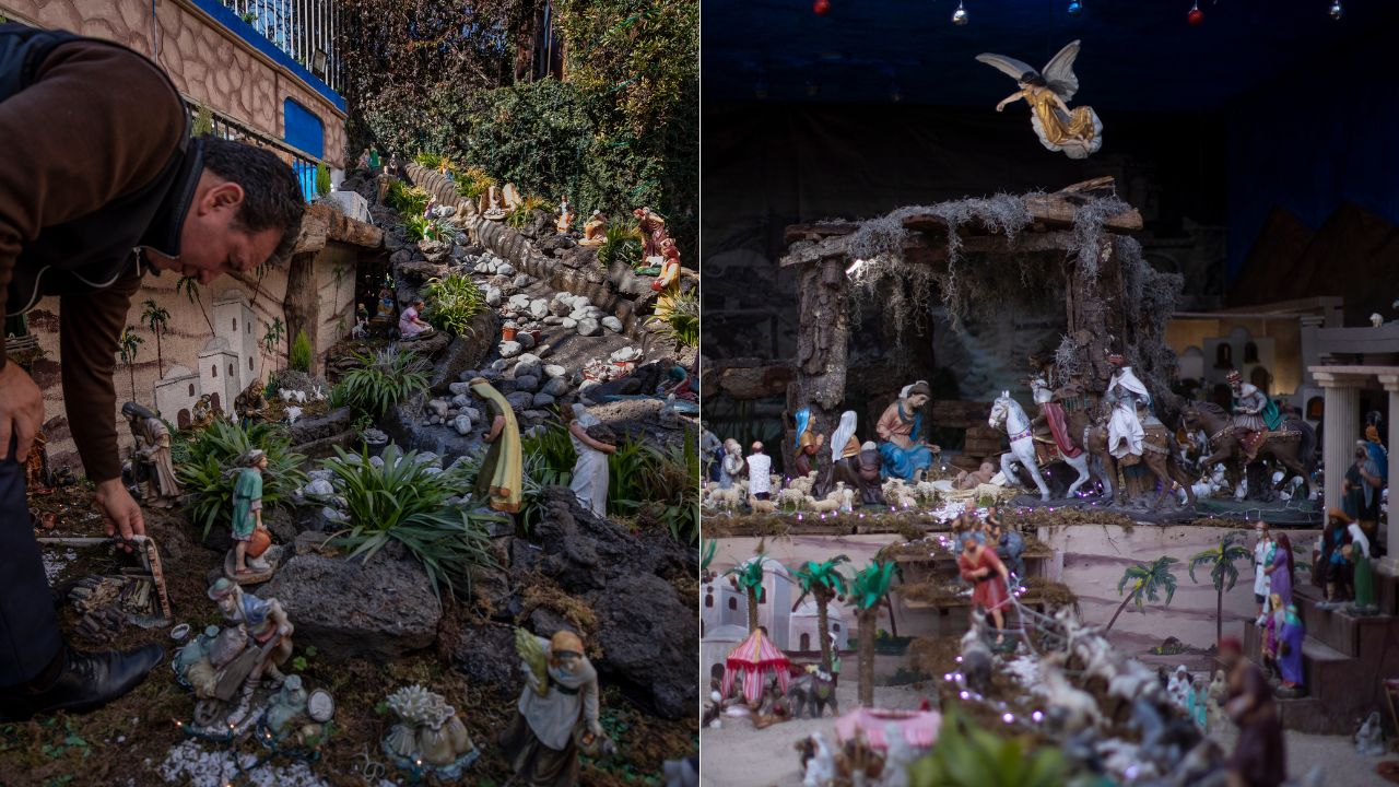 Imagen de Nacimiento gigante de México: casi seis décadas de vida, 3.000 figuras y un mes de trabajo