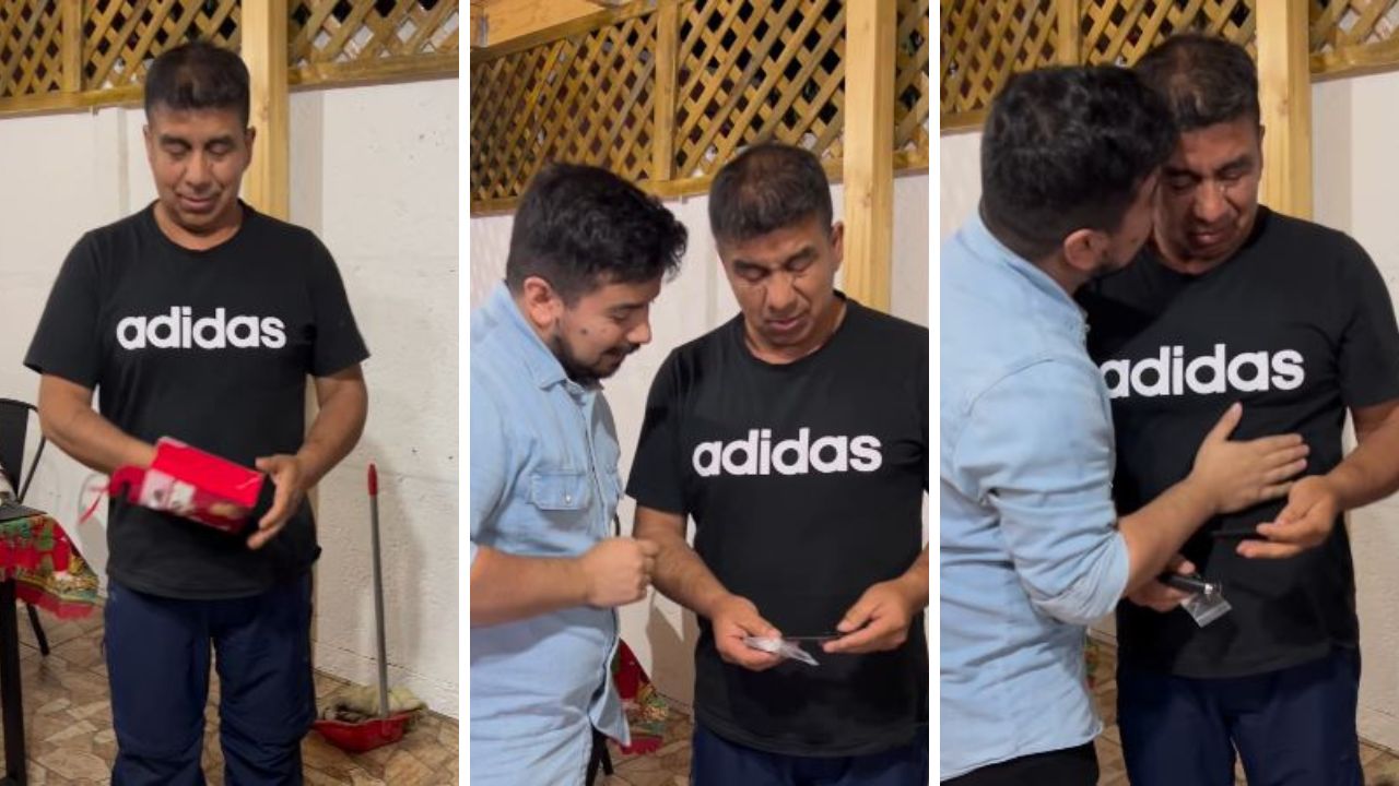¡Un buen padre! Hijos lo sorprenden con regalo que lo conmovió hasta las lágrimas