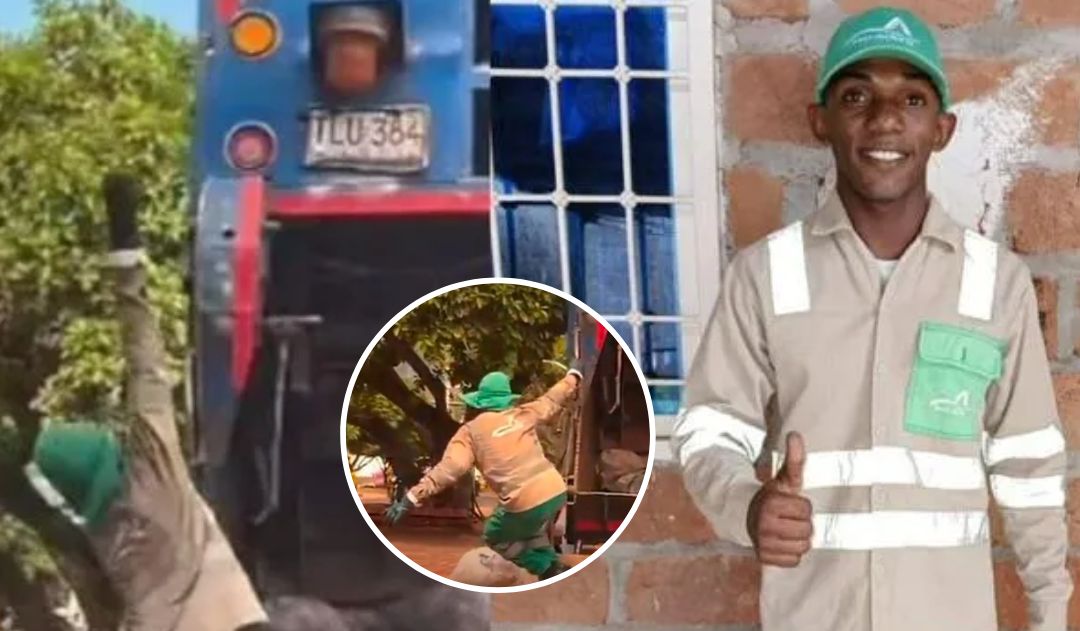 Imagen de 'Es la actitud', recolector de basura baila mientras trabaja: así se gana la vida