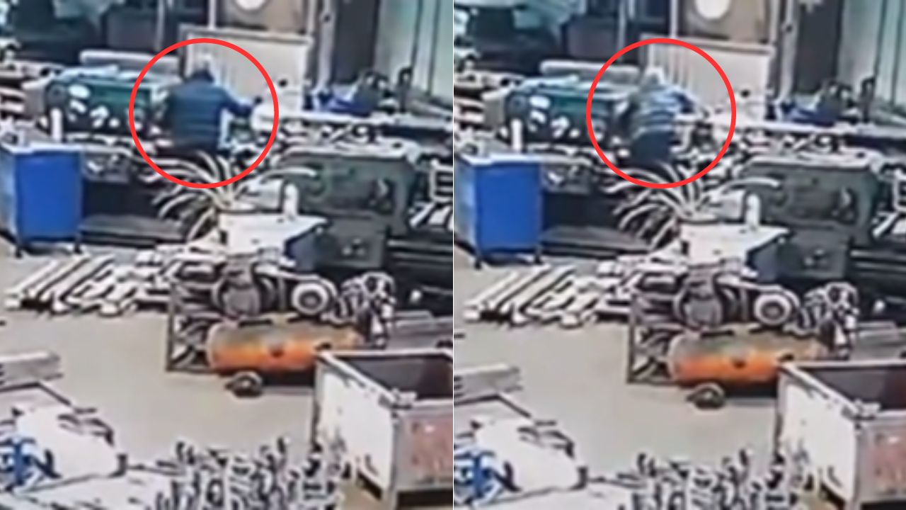 The russian lathe video Twitter: un hombre pierde la vida por una máquina de torno en Rusia