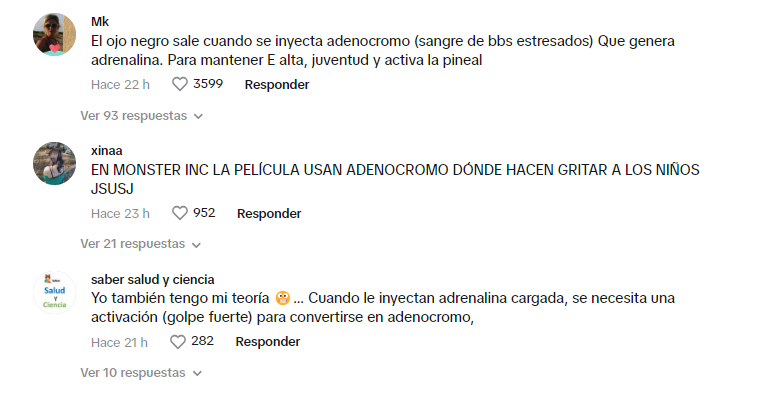 Algunos comentarios de los usuarios sobre la supuesta droga conocida como 'adenocromo'. Foto: Redes sociales
