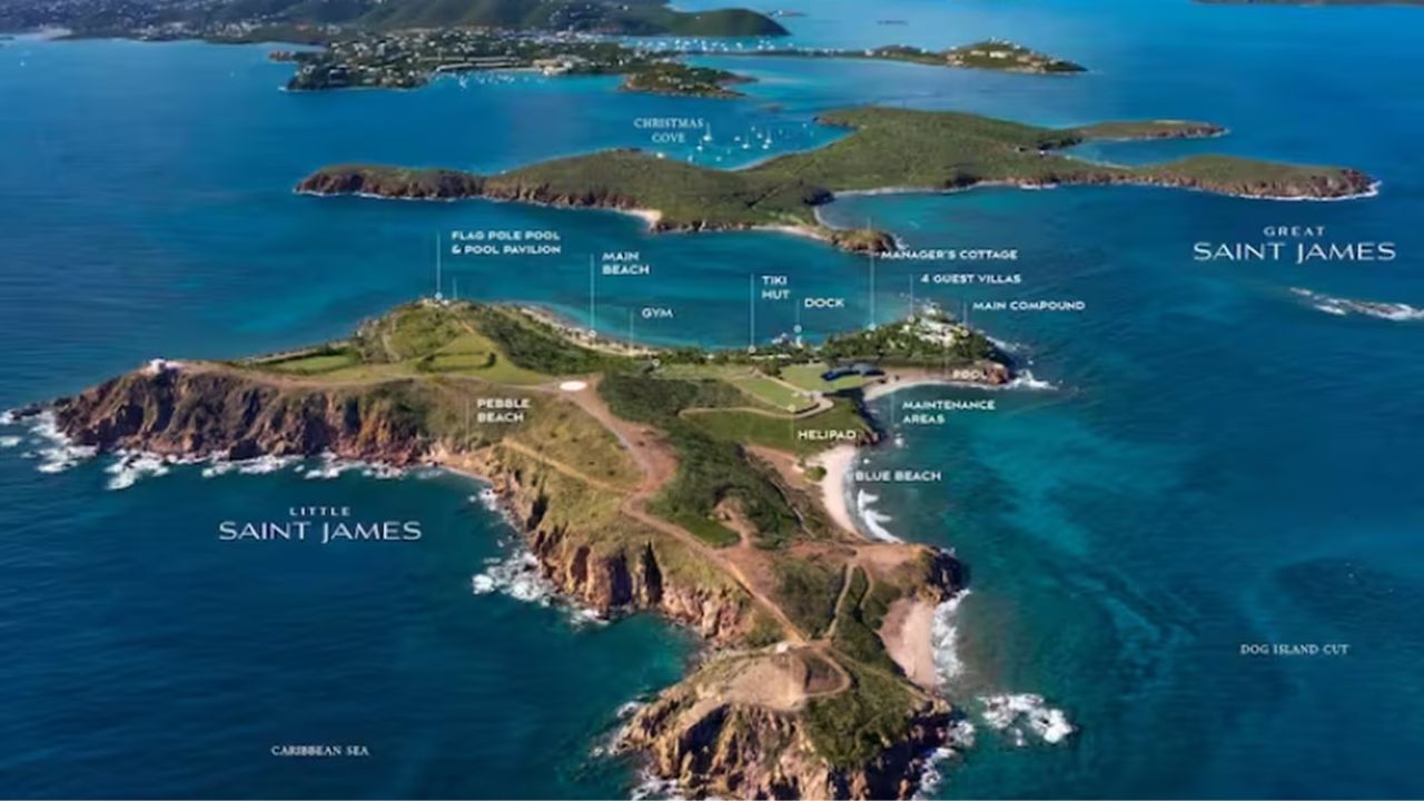 Jeffrey Epstein desplegó su red de prostitución infantil en Little St. James, isla de su propiedad. Foto: Metro