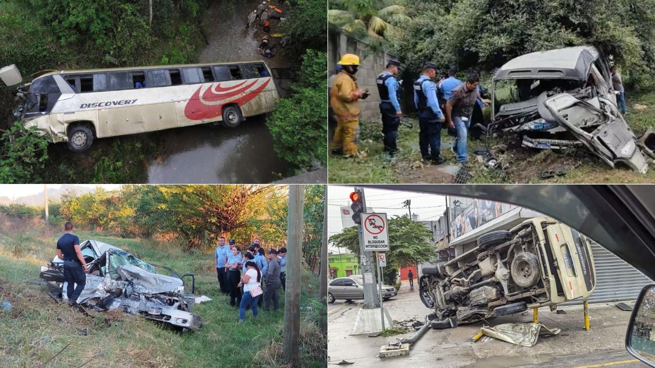 Honduras cerró 2023 con más de 1,800 muertes por accidentes de tránsito