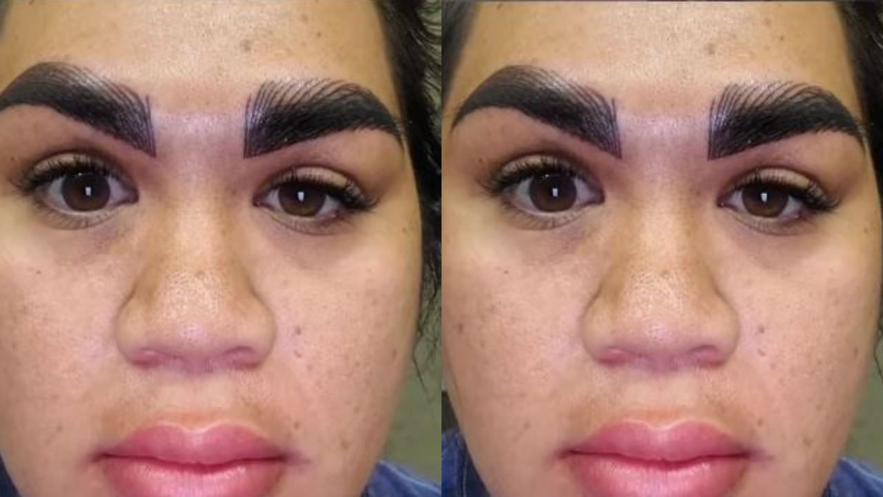 Joven quería lucir cejas más pobladas, pero el resultado la horrorizó