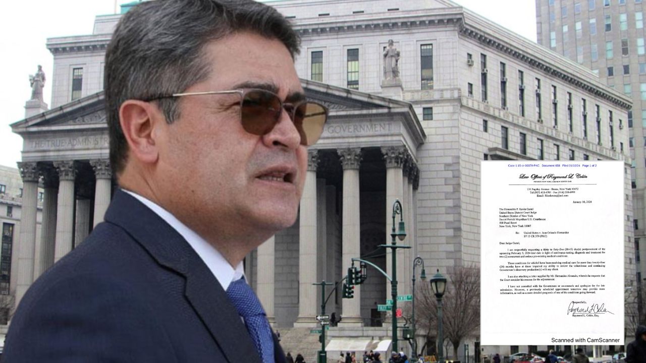 Defensa de JOH pide una prórroga del inicio del juicio y un abogado público