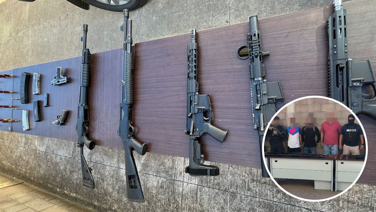 Desarticulan banda 'Los Ulloa' en Gualaco, Olancho; tenían armas de uso prohibido