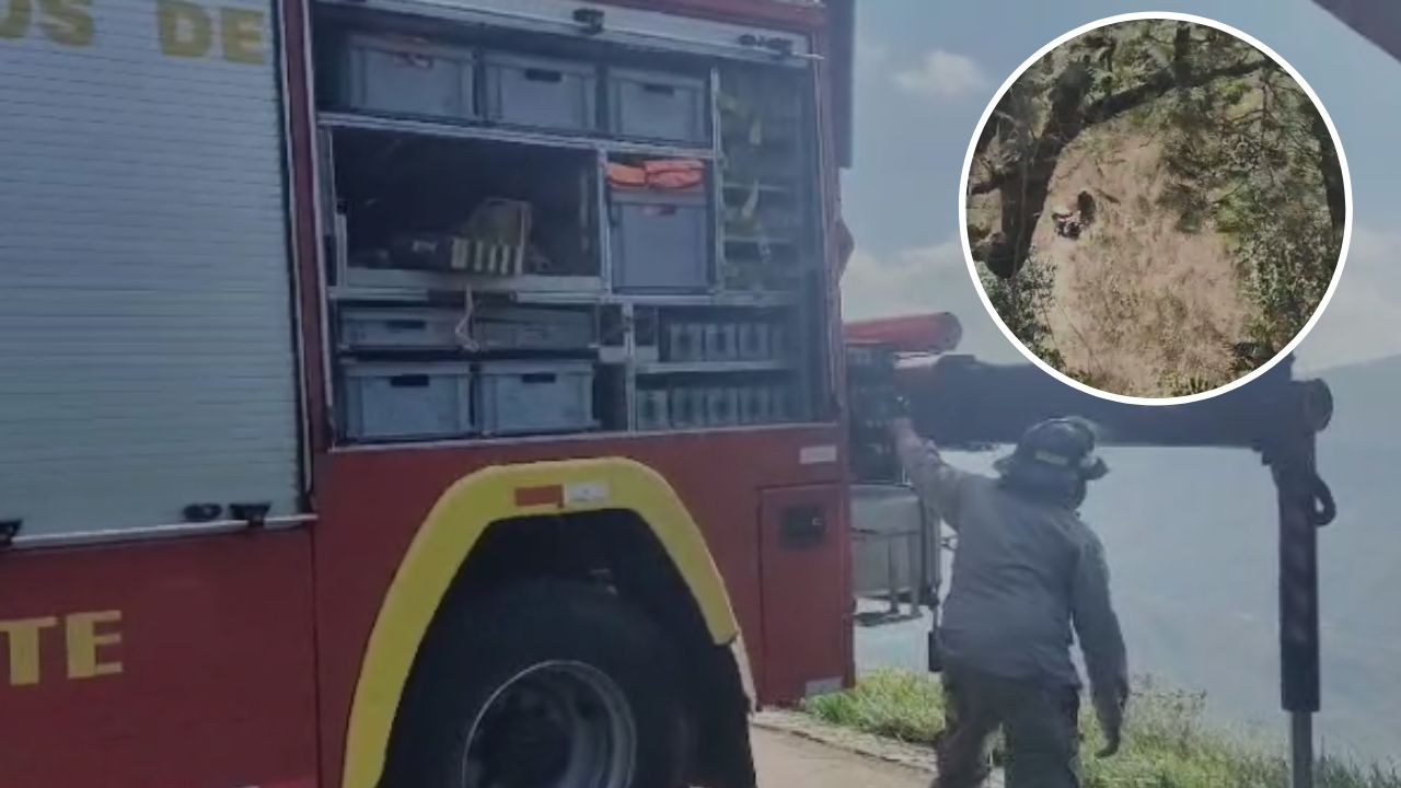 VÍDEO: Hombre cae en un abismo desde un restaurante en El Hatillo