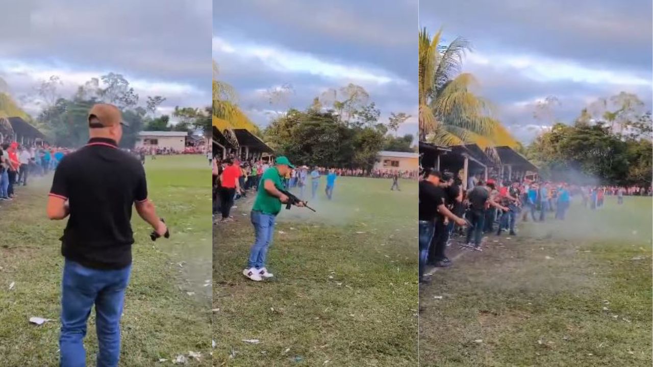 VIDEO: Llovieron los balazos en celebración de campeonato de fútbol