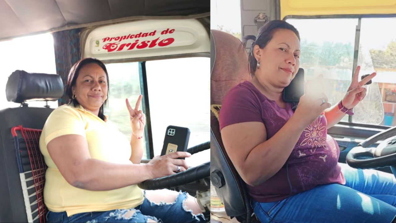'Puedo con todo', hondureña se gana la vida como conductora de bus de ruta en Yoro