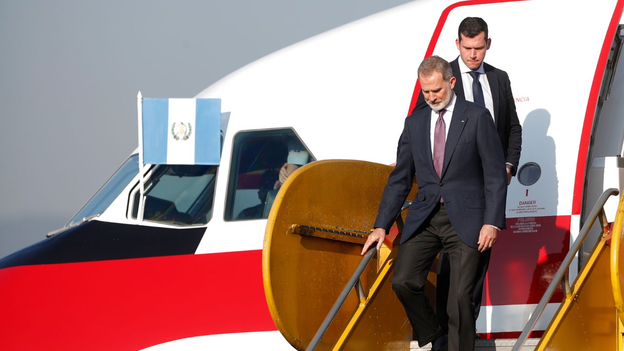 Felipe VI llegó a Guatemala para la investidura del presidente Bernardo Arévalo de León