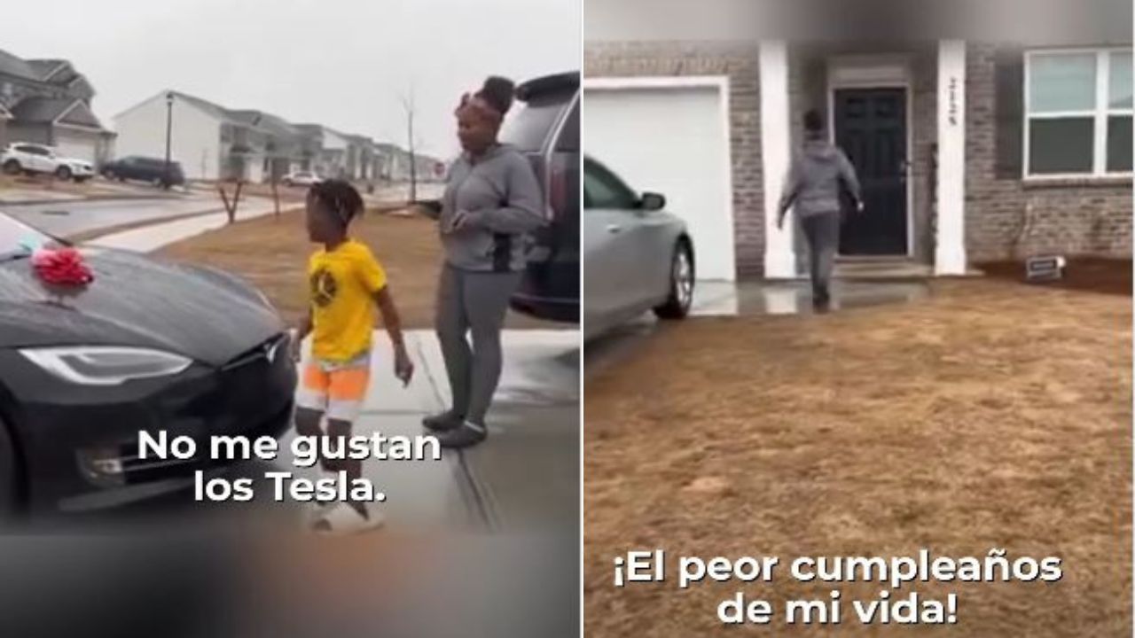 'El peor cumpleaños de mi vida', joven se molesta con su madre por comprarle un Tesla