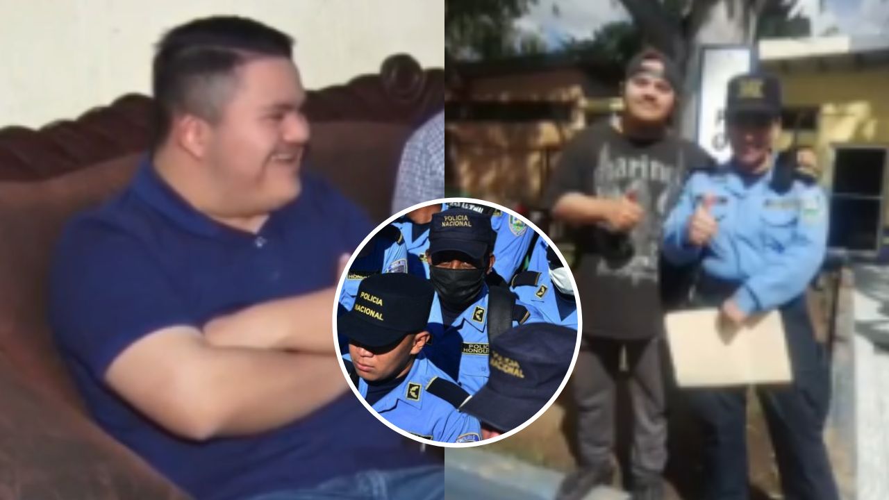 'Quiero servir', joven hondureño con Síndrome de Down sueña con ser policía