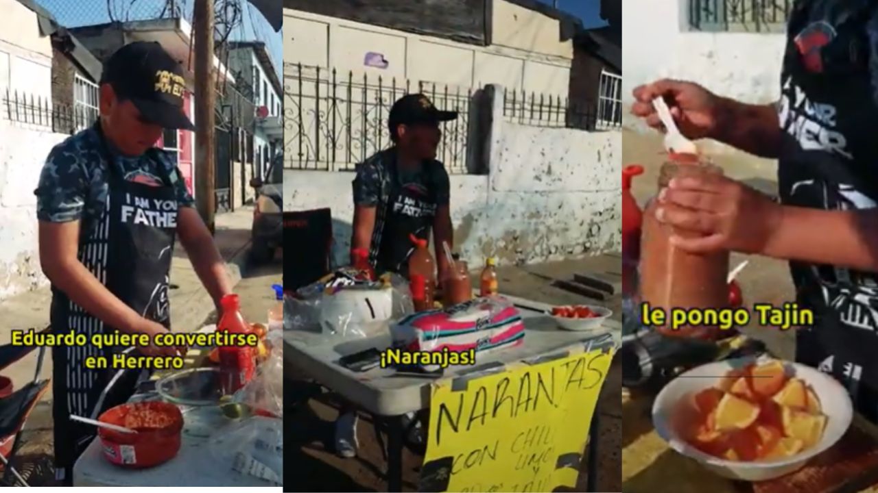 'Quiero ayudar a mi familia', niño de 8 años emprende con venta de naranjas