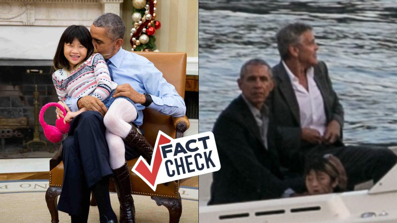 Obama y la niña asiática: esta es la verdad de las fotos que circulan en internet