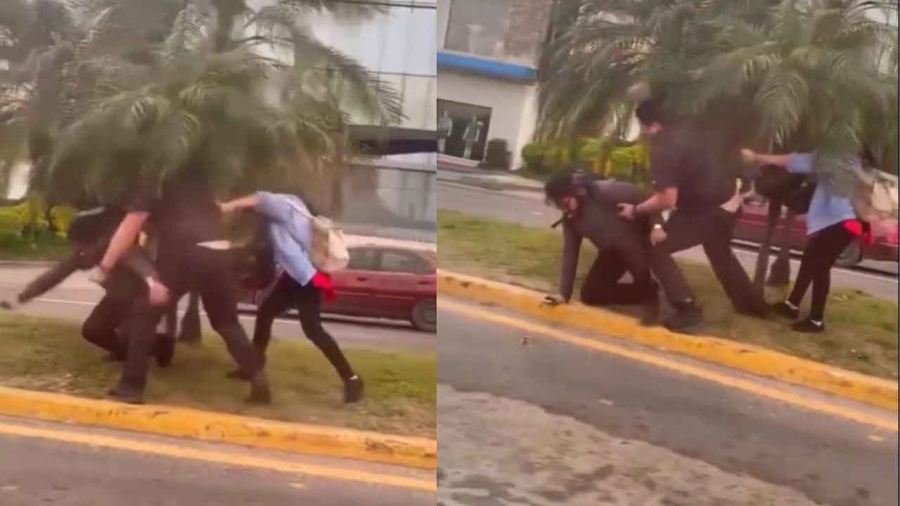 VÍDEO: Conductores se van a los golpes en vía pública de SPS