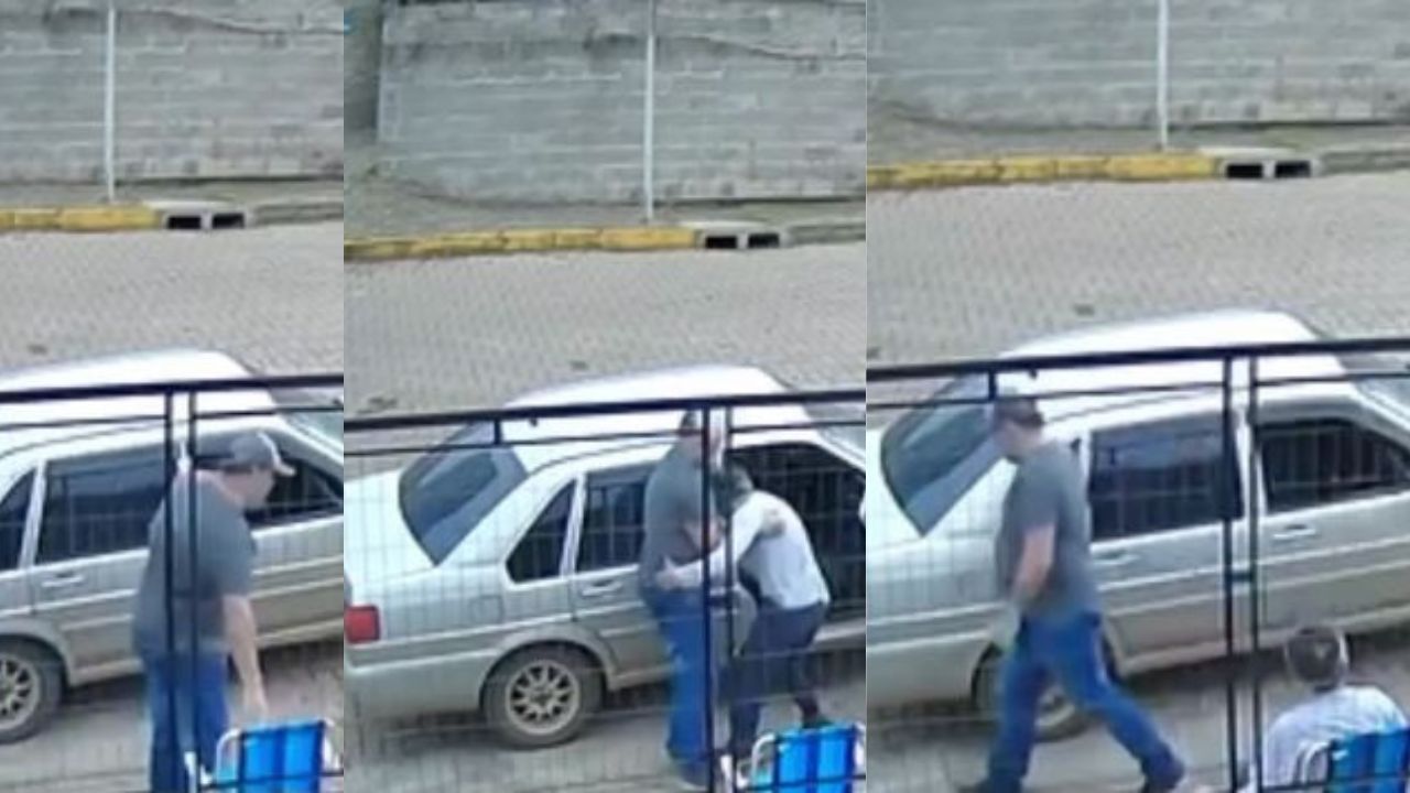 Conmovedor: hijo abandonó a su padre anciano en plena calle