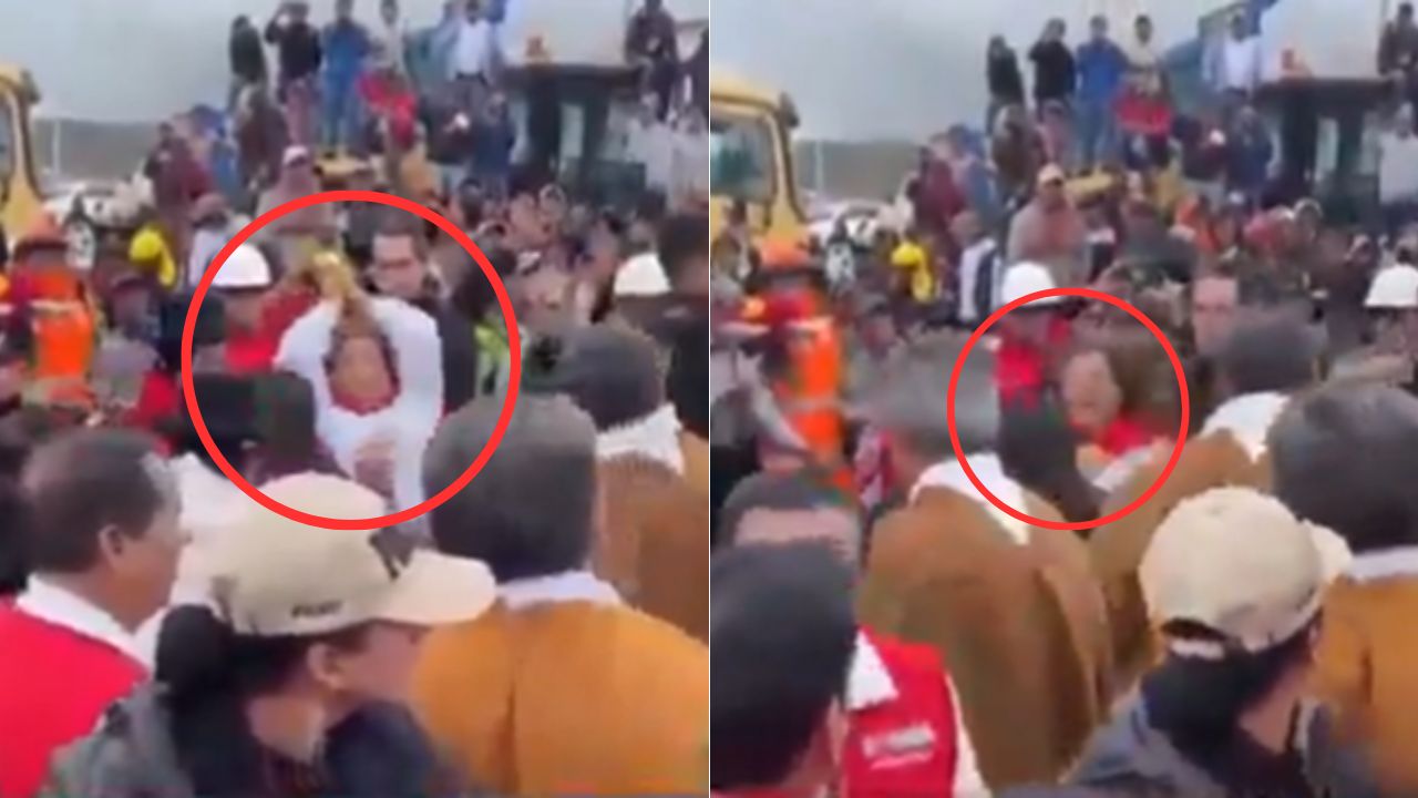 VIDEO: presidenta de Perú, Dina Boluarte, fue agredida en su visita en la región de Ayacucho