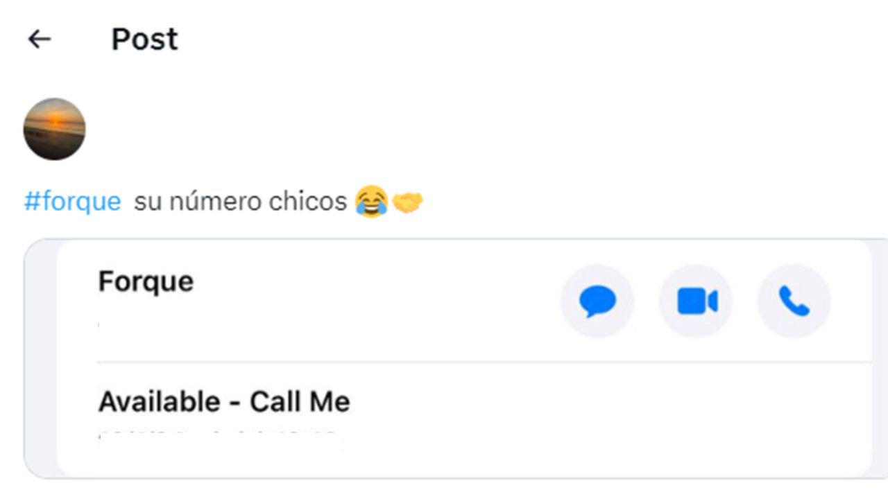 Publicación donde un usuario expuso datos personales, lo cual puede ser penado con cárcel. Foto: Redes sociales